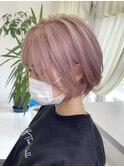 ホワイトピンクボブ