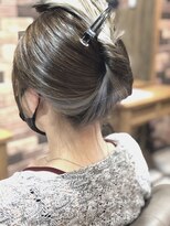 ホワイト 伊勢崎(WHITE)&nbsp;お洒落度up☆インナーカラー☆ホワイトシルバー☆