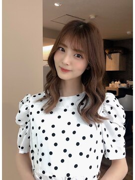 パルフェ ヘアー バイ オーク 九大学研都市(parfait hair byOAK) シースルバングとヨシンモリでモテかわくすみカラー