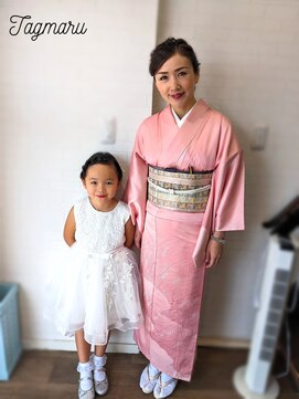 タグマル お母様着付けヘアセット&お子様ヘアセット☆