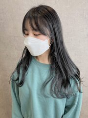 ももか_韓国風/ブルーブラック/髪質改善/透明感