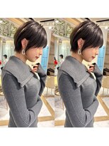 ロンド ストラーダ 心斎橋(Lond strada)&nbsp;ショート×ハイライト白髪ぼかし×シルキーベージュ[心斎橋]