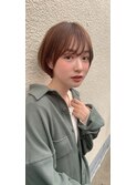 [代々木]ナチュラルピンクスイートAラインの甘辛ショートボブ