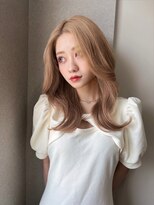ボタン ハカタ(VOTAN hakata)&nbsp;【柿本真優】ブリーチカラー/ベージュカラー顔まわり/韓国ヘア