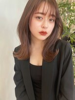 ノイ(noi)&nbsp;顔周りレイヤーカットミルクティーベージュカラー前髪カット