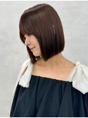 イメチェン/似合わせカット/フルバング/レッドブラウン/八幡山