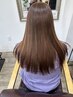 【毛髪＆頭皮ケア】カット+ツヤカラー+髪質改善Tr+頭皮スパ￥18920→