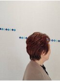ショート×ヘアマニュキア×ボリュームパーマ