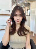 ナチュラルで可愛い韓国くびれヘア／2wayバング【自由が丘】