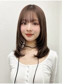 ミディアムレイヤー/レイヤーカット/顔まわりカット/ワンカール