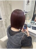 イメチェン/ホワイトブロンド/外ハネボブ/ワイドバング/船橋