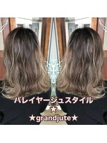 グランジュテ(grandjute)&nbsp;インナーカラー★ハイライト★イルミナカラー★カット★縮毛矯正