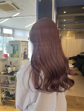 コワファースト 大分(COIFF1RST) ピンクブラウンカラー