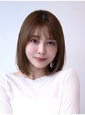 韓国レイヤー顔周りカット透明感カラー髪質改善艶髪シースルー
