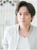 20代30代アースカラー前髪パーマメンズショートg戸田公園
