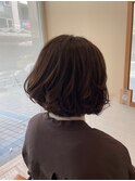 金沢八景ショートボブ丸みショートイルミナカラー顔周りレイヤー