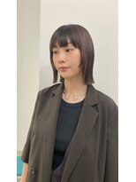 エンドリンク(endlink) くびれヘアマッシュウルフミディアムショート50代髪型