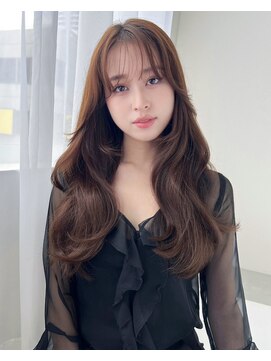 リス バイ ソヨン(Lis by SOYON) レイヤーカットワンカールセミディシアカラーオリーブベージュ