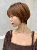 ショート/ボブ/髪質改善/脱白髪染め/白髪ぼかしハイライト