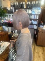バンビ プライベート サロン(Bambi private salon)&nbsp;Bambi*ミニボブ　ダブルカラー　ミルクティーベージュ