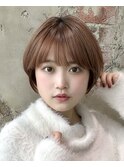 【岩田莉奈】ナチュラルレイヤーショートでひし形シルエット新宿