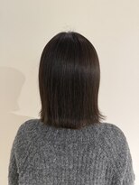 アヴァンスクロス あべのルシアス店(AVANCE.CROSS)&nbsp;外ハネボブ×オリーブベージュ