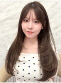 韓国顔周り/ハイレイヤーカット/ワンホンレイヤー/銀座