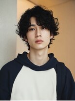 リアンメンズ 青山 表参道(Liun men's) メンズショート ショートセンターパート サーフカールパーマ