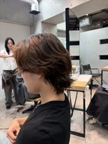 スタイルメンズ 藤沢(STYLE MEN)&nbsp;STYLE MENメンズカットニュアンスウルフセンターパート藤沢