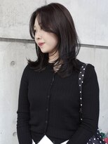 ニコフクオカヘアーメイク(NIKO Fukuoka Hair Make)&nbsp;[NIKO]ミディアムレイヤー/ハッシュカット/ラベンダーカラー