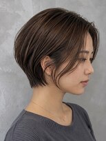 キリ 逗子(kiri)&nbsp;逗子葉山ハンサムショートくびれボブくびれヘア耳かけボブ眉M204