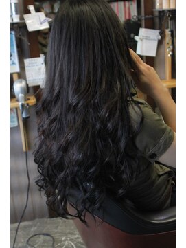 オーバーキャプテンネイキッド(OVER CAPTAIN NAKED) 黒髪エクステボリューミー＊７０本装着（付け放題）