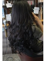 オーバーキャプテンネイキッド(OVER CAPTAIN NAKED) 黒髪エクステボリューミー*70本装着(付け放題)