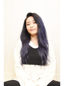 リジョイスヘア エン(REJOICE hair EN) ネイビーラベンダーグラデ【stylist大塚】
