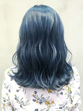 アルバム 銀座(ALBUM GINZA) ブルーミディ_セミウェットウェーブオリーブカラー_ba306343