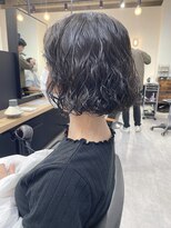 ジーニー 横浜(giinii)&nbsp;giinii_渋谷良太_イメチェンボブパーマ_前下がり_クリームパーマ