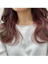 ナンバー アンフィール 渋谷(N° anfeel)&nbsp;大人かわいいくびれミディラベンダーインナーカラー