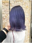 ブルーパープル【池袋.髪質改善.インナーカラー.ケアブリーチ】