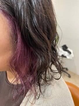 カルマ(KARMA) 【イヤリングカラー】ブリーチ1回～2回→ピンクバイオレット！