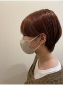 大人可愛い前下がりマッシュショートボブ