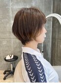 大人ショートヘアイルミナカラー/グラデーション/