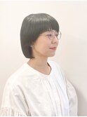 【松戸 藤原】黒髪マッシュボブ大人かわいい