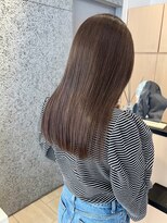 ビームズ ヘアー ブラン(Bee ms HAIR Blanc+) ツヤ髪　ブリーチなしベージュカラー　ストレートロングヘアー