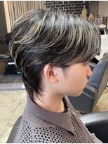 ジュンヌオム リンカラン(Jeune Homme LINGKARAN) センターパートウルフ×メッシュ