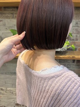 ゴーシェン 津田沼本店(Goshen) チェリーレッド×ミニボブ