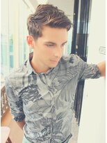 ジジバイワースホワイル(jiji by WORTH WHILE)&nbsp;アッシュブラックウルフマッシュパーマハイライト波巻きショート