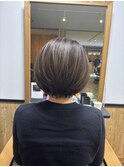 ハイライトショートボブ