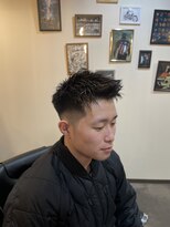 バーバーショップ ネオ セカンド(BARBERSHOP NEO2nd)&nbsp;アップバングスタイル