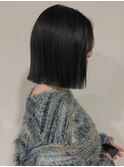 ぱつっとbob × 暗めbeige