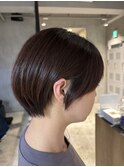 レディースマッシュショートショコラブラウンカラー
